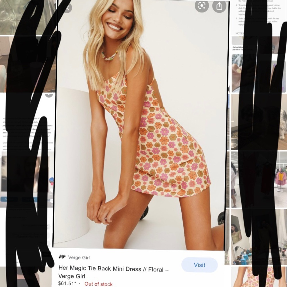 Verge girl floral mini dress.